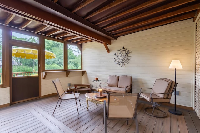 1304 W Whytecliff Rd, Palatine, IL 60067 - sunroom with healthy amount of natural light and outdoor lounge area