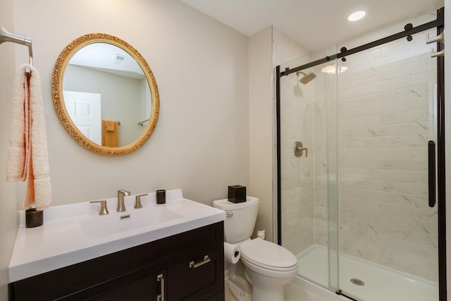 1304 W Whytecliff Rd, Palatine, IL 60067 - bathroom featuring vanity and a shower stall
