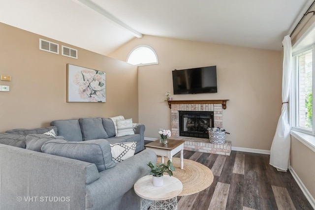 1700 Cumberland Dr, Plainfield, IL 60586 - living room with wood finished floors, a fireplace, and healthy amount of natural light