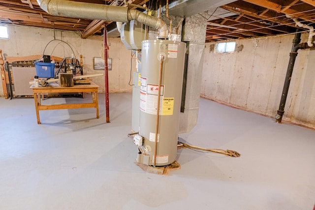415 Swift Ave, Oglesby, IL 61348 - basement with gas water heater