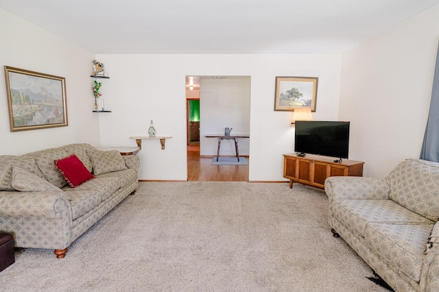 415 Swift Ave, Oglesby, IL 61348 - living area featuring carpet and baseboards