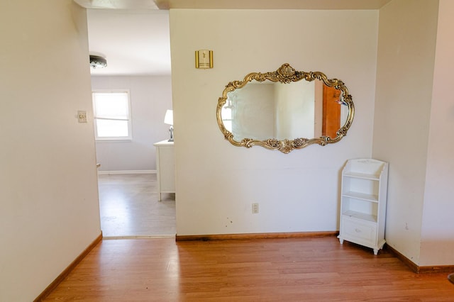415 Swift Ave, Oglesby, IL 61348 - empty room with wood finished floors and baseboards