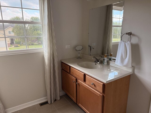 6 Kimberly Dr, Spring Valley, IL 61362 - bathroom with vanity and tile patterned flooring