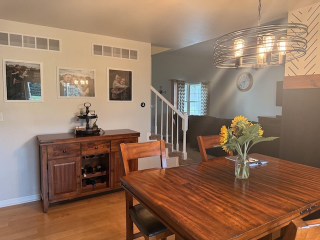 6 Kimberly Dr, Spring Valley, IL 61362 - dining area with stairway and light wood-style floors