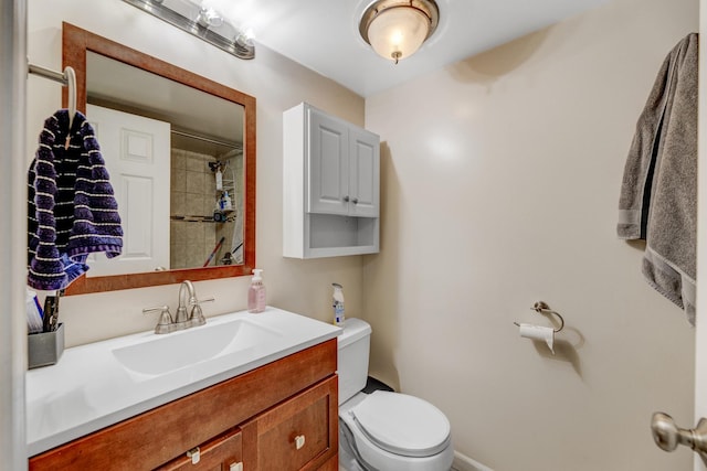 7335 Oakwood Ave Unit 2E, Lyons, IL 60534 - bathroom with vanity and curtained shower