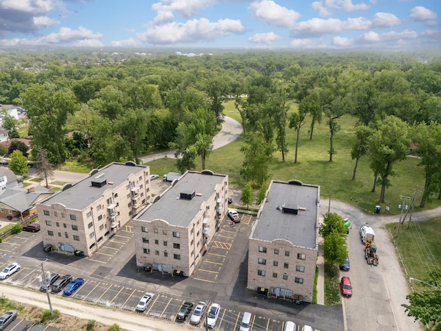 7335 Oakwood Ave Unit 2E, Lyons, IL 60534 - drone / aerial view of a heavily wooded area