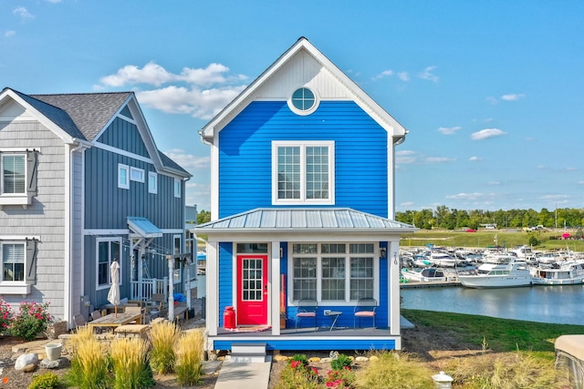 210 Leeward Way, Ottawa, IL 61350 - view of front facade with a water view