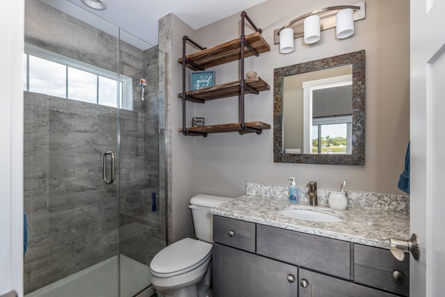 210 Leeward Way, Ottawa, IL 61350 - bathroom featuring vanity and a stall shower