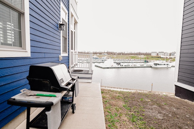 210 Leeward Way, Ottawa, IL 61350 - view of patio / terrace featuring a water view