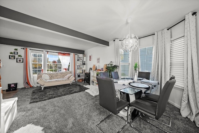 1024 Birchwood Dr, Pingree Grove, IL 60140 - carpeted dining room featuring a chandelier