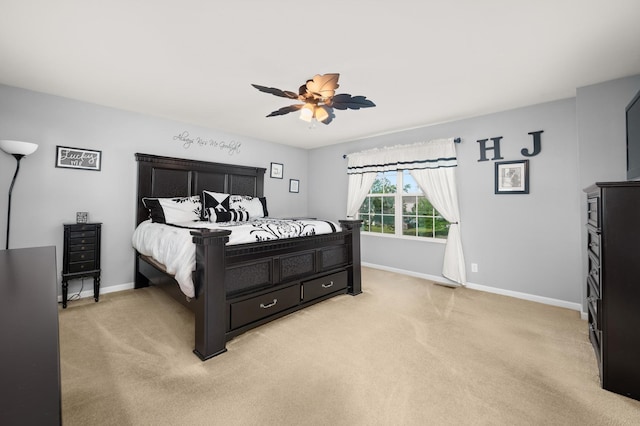 1680 Rockport Rd, Hampshire, IL 60140 - bedroom with light colored carpet and ceiling fan