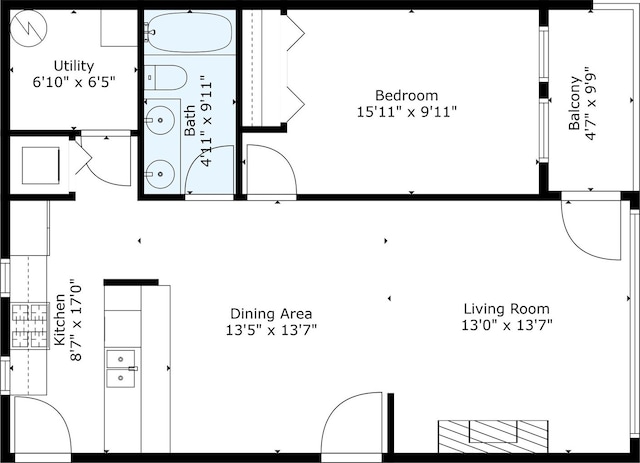 1255 N Orleans Ct Unit 1104, Chicago, IL 60610 - view of home floor plan