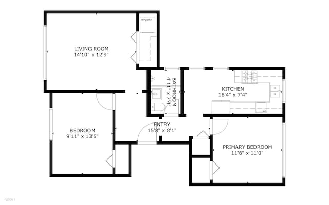 535 W Eugenie St Unit 1, Chicago, IL 60614 - view of floor plan / room layout