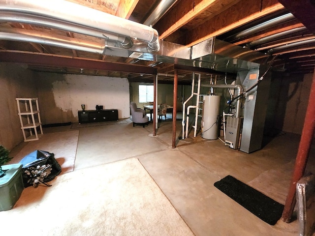 2510 Lorraine Cir, Geneva, IL 60134 - unfinished below grade area with water heater