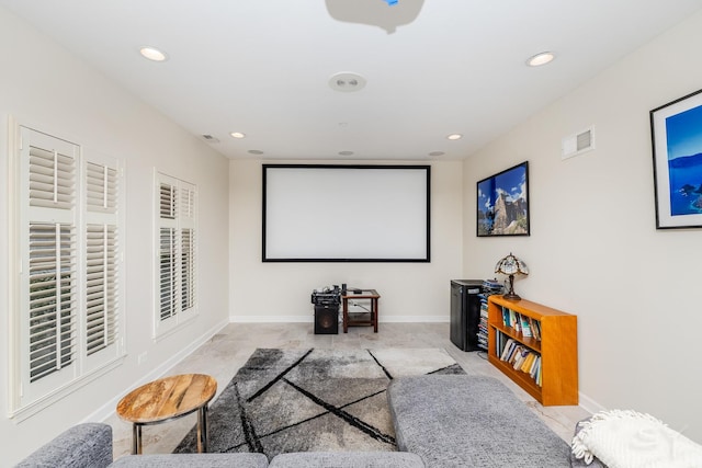 909 W Village Ct, Chicago, IL 60608 - tiled cinema room featuring recessed lighting and baseboards
