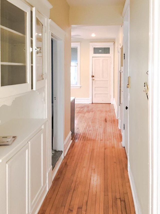 2641 W Thomas St, Chicago, IL 60622 - hall with light wood finished floors and baseboards