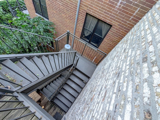 2641 W Thomas St, Chicago, IL 60622 - wooden terrace featuring stairway