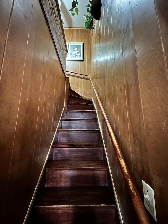 4440 W Iowa St, Chicago, IL 60651 - stairs featuring wooden walls
