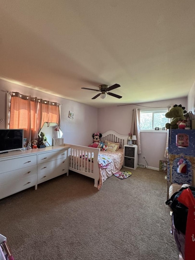 3712 W 121st St, Alsip, IL 60803 - bedroom with carpet and ceiling fan