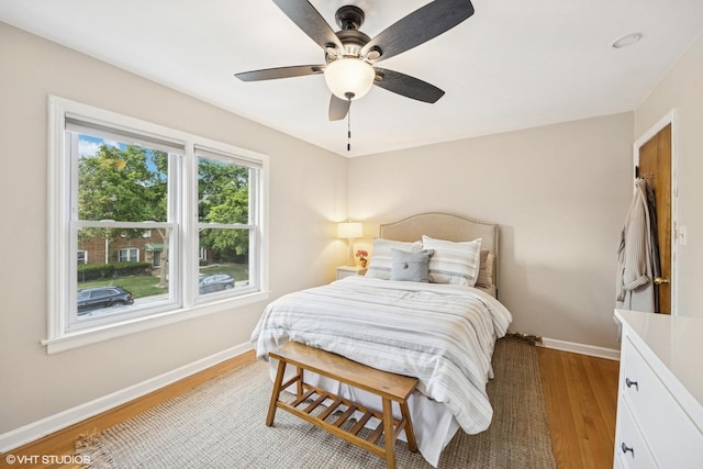 8041 W 29th Ct, North Riverside, IL 60546 - bedroom featuring light wood finished floors and a ceiling fan