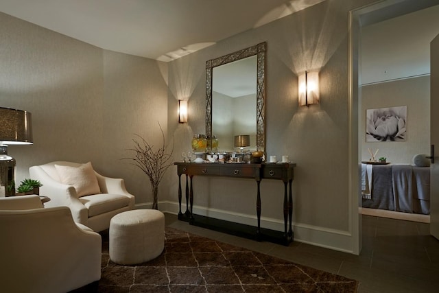 118 E Erie St Unit 21C, Chicago, IL 60611 - living area featuring tile patterned flooring and baseboards