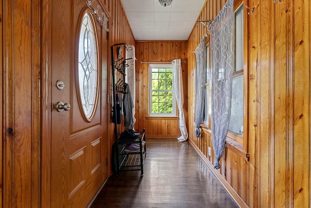 8112 Christie Ave, Lyons, IL 60534 - foyer featuring hardwood / wood-style flooring and wood walls
