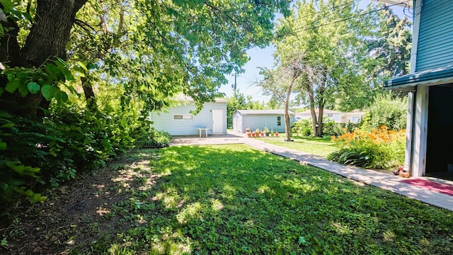6240 S Kolmar Ave, Chicago, IL 60629 - view of green lawn with a patio area