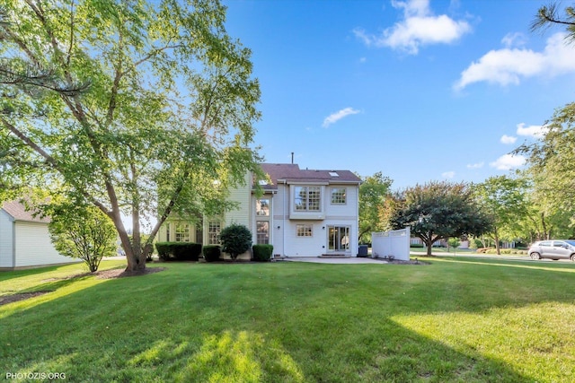 1175 Oxford Ct, Lake Zurich, IL 60047 - rear view of house with a yard and a patio