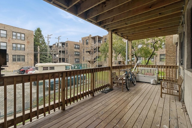 5337 S Ellis Ave Unit 1C, Chicago, IL 60615 - view of wooden deck