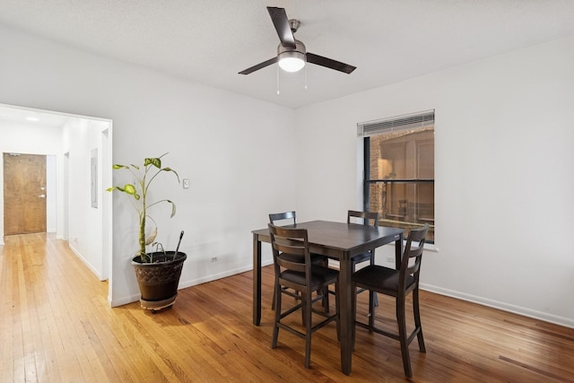 5337 S Ellis Ave Unit 1C, Chicago, IL 60615 - dining area with light wood-type flooring and ceiling fan