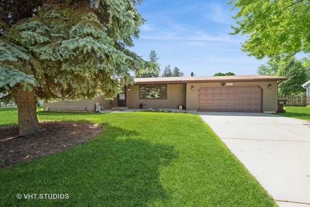 11607 Frederick Way, Huntley, IL 60142 - view of front facade with an attached garage, a front lawn, and driveway