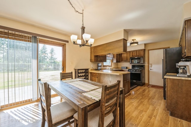 11607 Frederick Way, Huntley, IL 60142 - dining area featuring a chandelier and light wood finished floors