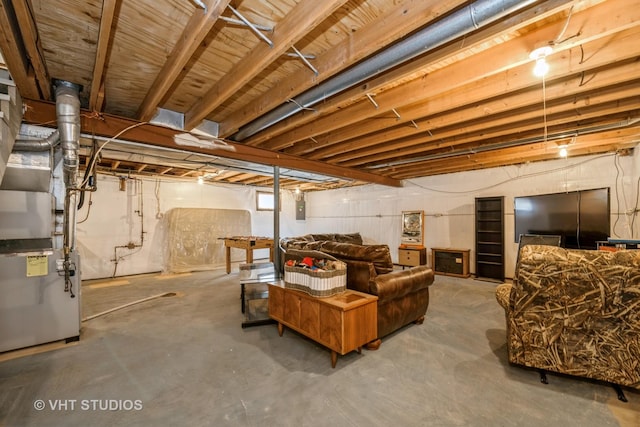 11607 Frederick Way, Huntley, IL 60142 - unfinished below grade area with heating unit