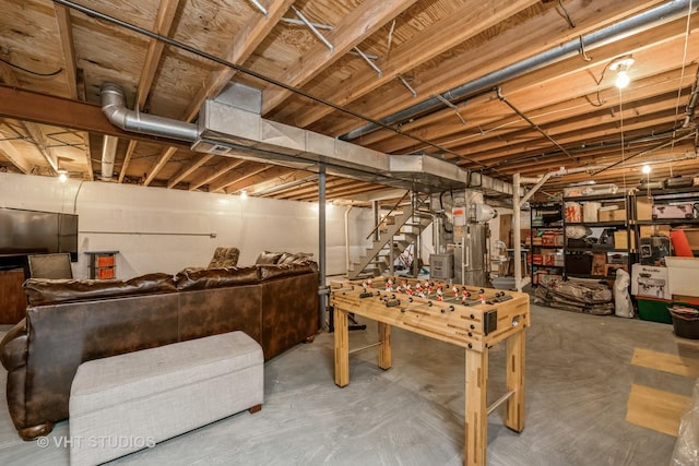 11607 Frederick Way, Huntley, IL 60142 - unfinished basement with stairway