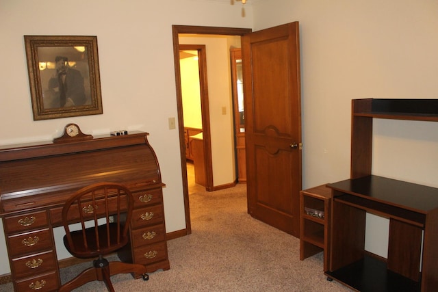 28 Manorhill Dr, Clinton, IL 61727 - home office with light carpet and baseboards