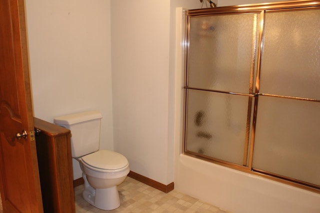 28 Manorhill Dr, Clinton, IL 61727 - bathroom with tile patterned floors and bath / shower combo with glass door