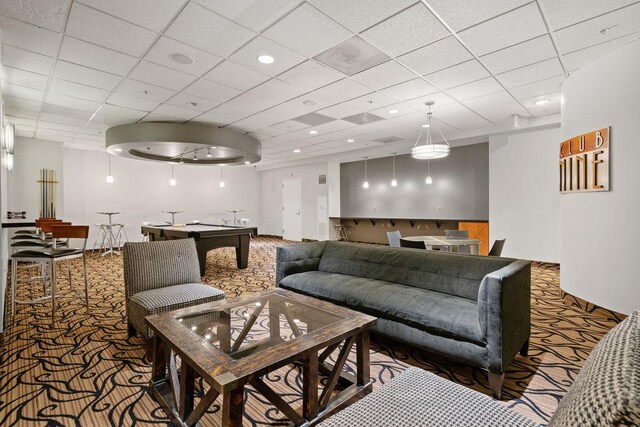 545 N Dearborn St Unit 2603, Chicago, IL 60654 - building lobby with a drop ceiling