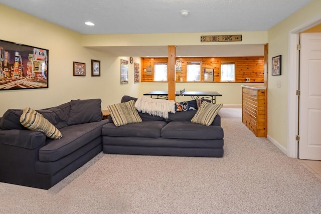 3115 Sable Oaks Rd, Bloomington, IL 61704 - living area with light carpet and recessed lighting