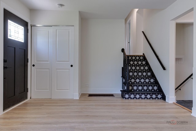 222 S Maple St, Palatine, IL 60067 - foyer with light wood-type flooring and stairs