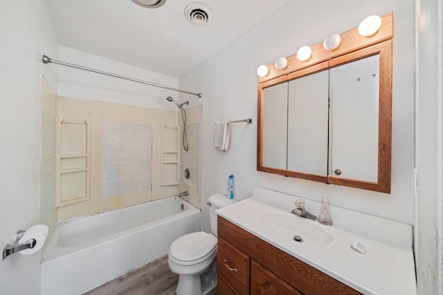 1225 Whitetail Ln, Sandwich, IL 60548 - full bath with washtub / shower combination, vanity, and wood finished floors