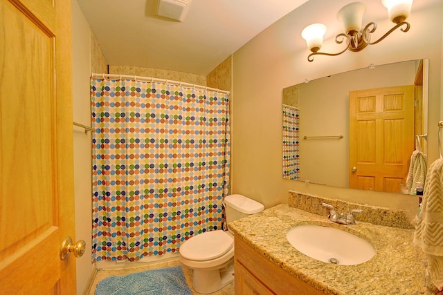 4914 W 82nd St, Burbank, IL 60459 - bathroom featuring vanity and a shower with shower curtain