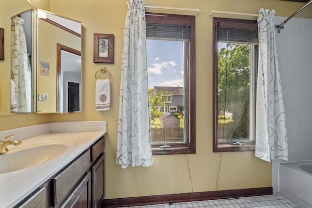 1304 Sheffield Ct, Carol Stream, IL 60188 - full bathroom featuring vanity and tub / shower combination