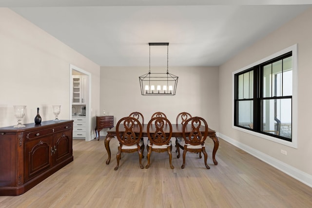 4216 Carpenter Rd, Naperville, IL 60564 - dining room with light wood-type flooring and a chandelier