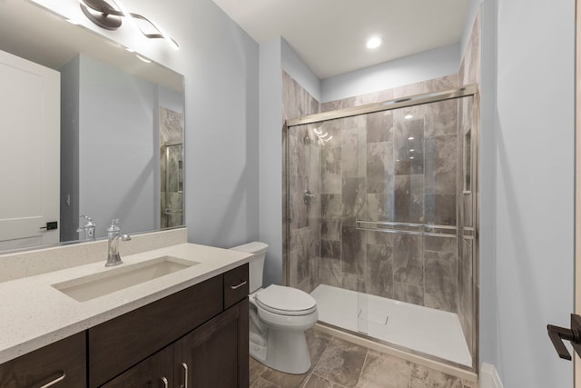 4216 Carpenter Rd, Naperville, IL 60564 - full bathroom featuring vanity and a stall shower