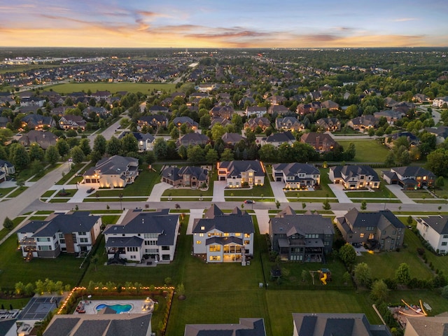 4216 Carpenter Rd, Naperville, IL 60564 - aerial view at dusk of a residential view
