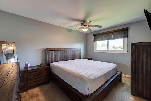 1213 Rose Ct, Bartlett, IL 60103 - carpeted bedroom featuring a ceiling fan and baseboards