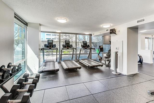 800 Elgin Rd Unit 1406, Evanston, IL 60201 - gym with a textured ceiling