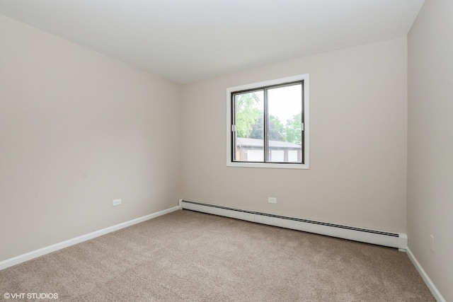 4572 W 131st St Unit 1N, Alsip, IL 60803 - spare room with a baseboard radiator and carpet flooring