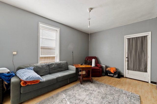 2421 W 21st Pl, Chicago, IL 60608 - living room with wood finished floors