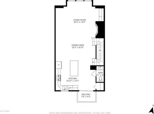 843 W College Pkwy, Chicago, IL 60608 - view of room layout
